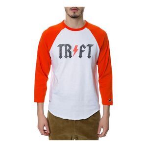 TrukFit Mens The TR-FT Raglan Graphic T-Shirt, Orange, NWT